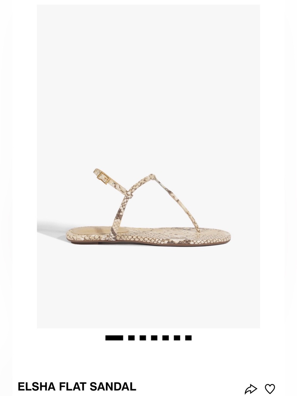 SCHUTZ Elsha Flat Sandal - brand new never worn!